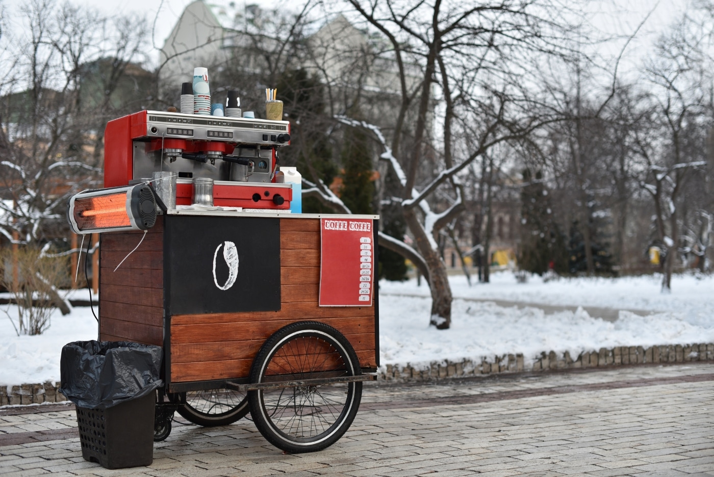 mobile coffee cart hire