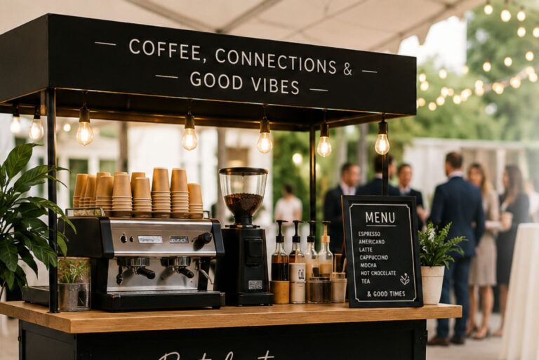 How Can a Coffee Cart Hire Elevate Your Next Event?